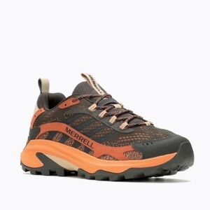 Merrell Men's Athletic Shoes in Orange and Black Moab2